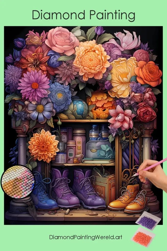 Kawaii Kledingkast 1 Diamond Painting Wereld Kawaii Almirah