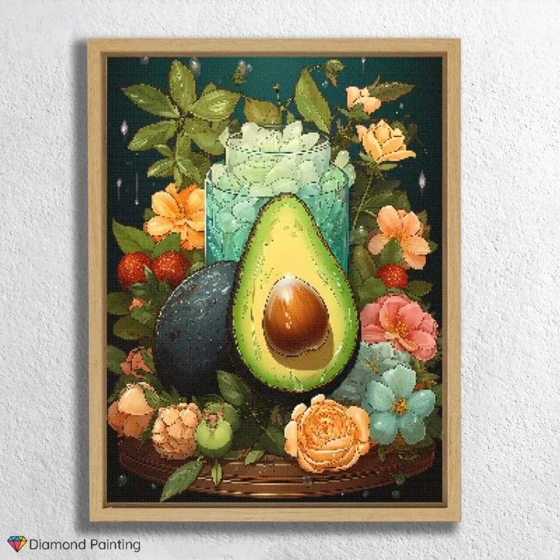 Kawaii_Food_22409_float-diamond-painting-paintingscart Kawaii Avocado
