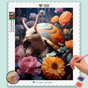 Snail and Flowers