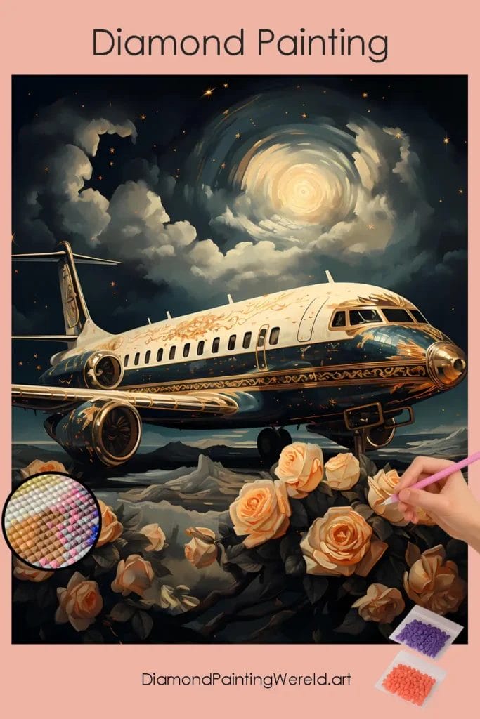 Luxe Vliegtuig 1 Diamond Painting Wereld Luxury Plane
