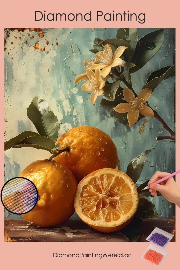 Mediterrane Citrus Sinaasappels 1 Diamond Painting Wereld Mediterranean Citrus Oranges
