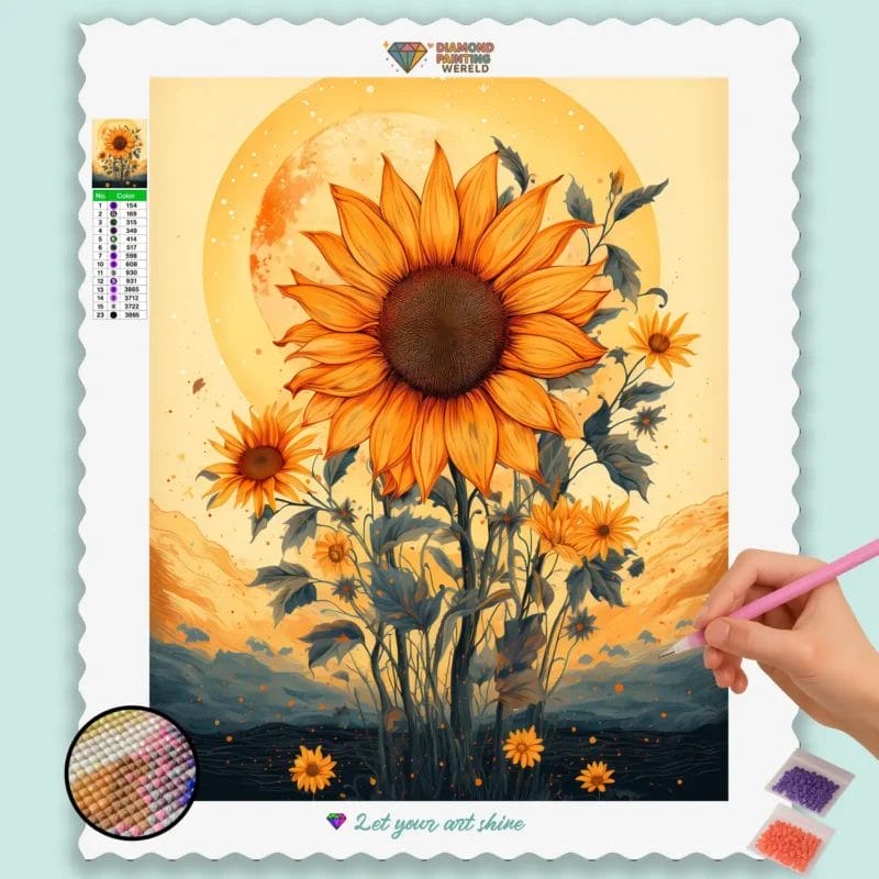 Minimalist Sunflower