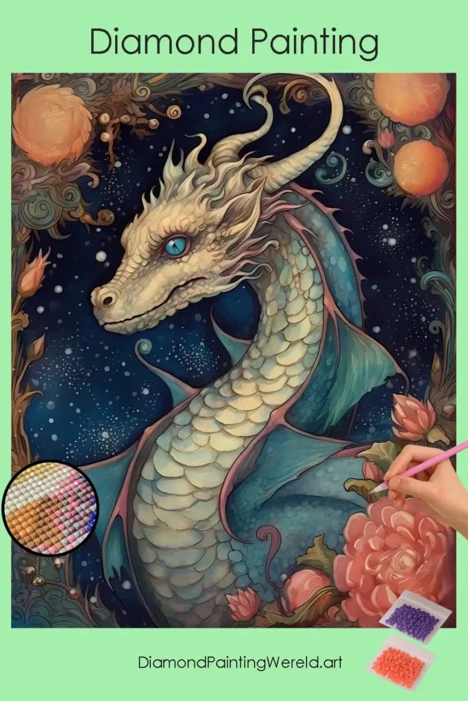 Maandraak 1 Diamond Painting Wereld Moon Dragon