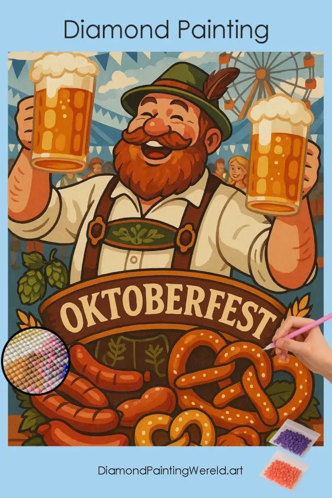 Oktoberfest Proost en Feestvreugde 1 Diamond Painting Wereld Oktoberfest_Cheers_and_Celebrations