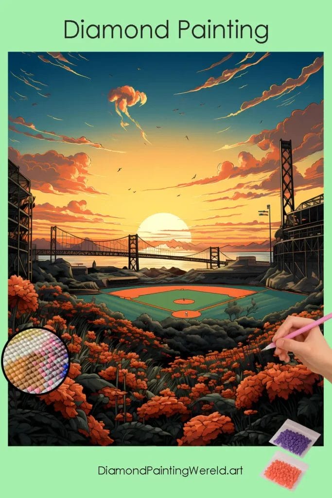 Brug in San Francisco 1 Diamond Painting Wereld Bridge in San Francisco