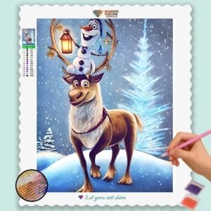 Schneemann und Rentier
