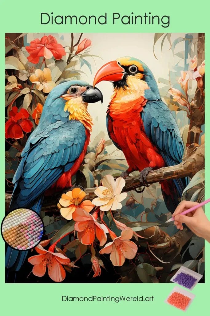 Tropische Vogels 1 Diamond Painting Wereld Tropical Birds