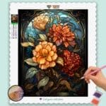 Colorful Flowers Stained Glass