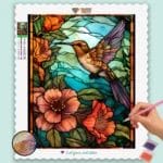 Hummingbird Stained Glass