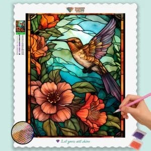 Hummingbird Stained Glass
