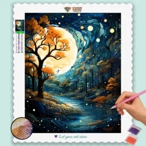 River in Moonlight
