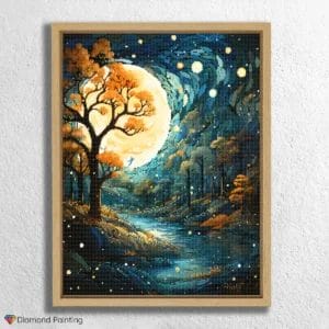 River in Moonlight