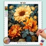 Sunflowers at Dusk