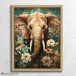 Elephant and Flowers