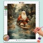 Santa in a Boat