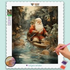Santa in a Boat