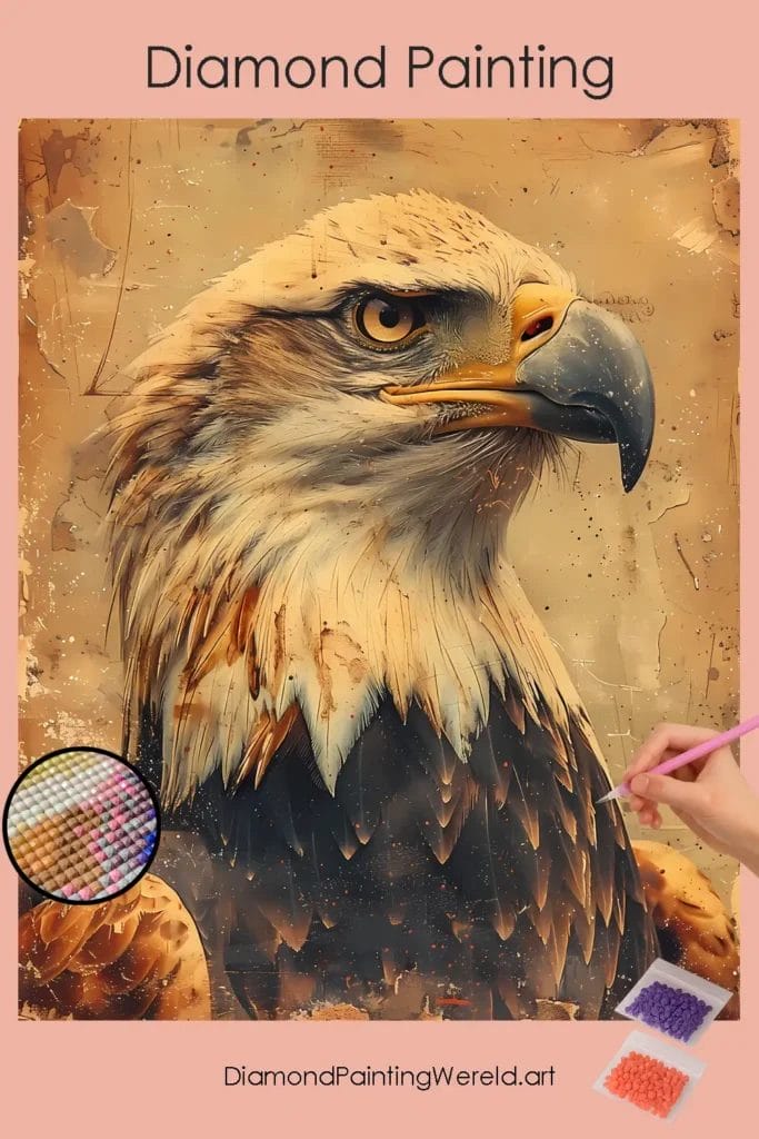 Amerikaanse Zeearend 1 Diamond Painting Wereld American Eagle