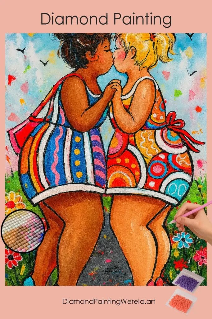 Levendige Tuinkus 1 Diamond Painting Wereld Vibrant_Garden_Kiss