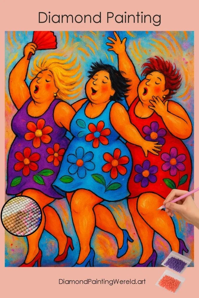 Grillige Dans van Levendige Kleuren 1 Diamond Painting Wereld Whimsical_Dance_of_Bold_Colors