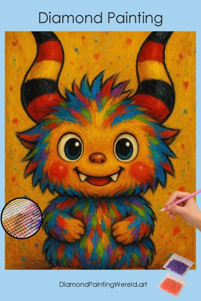 Duitse Labubu Pop 1 Diamond Painting Wereld German Labubu Doll