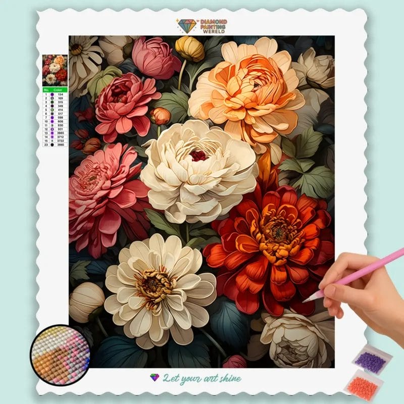 Zinnias Autumn Zenith Flower