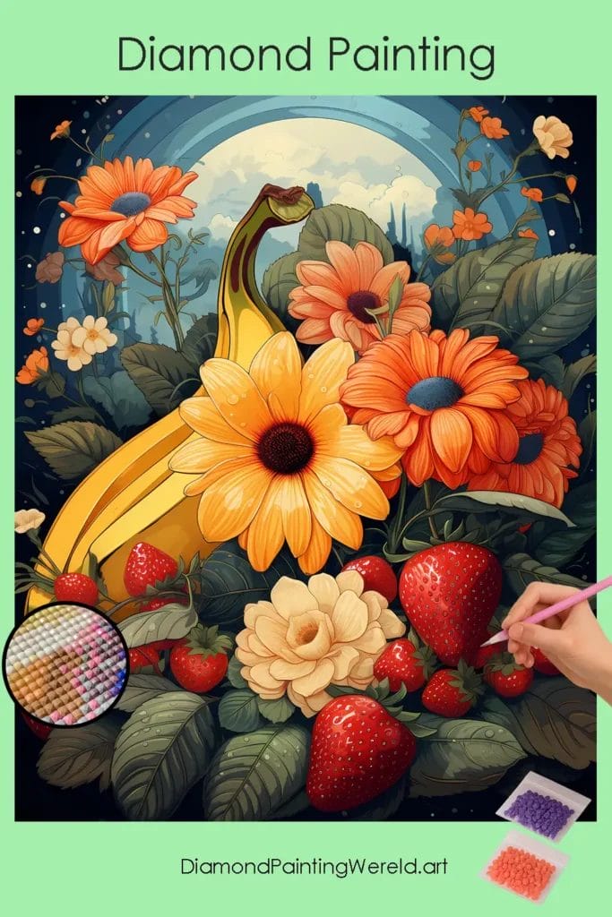 Bloemen en Vruchten 1 Diamond Painting Wereld Flowers and Fruits