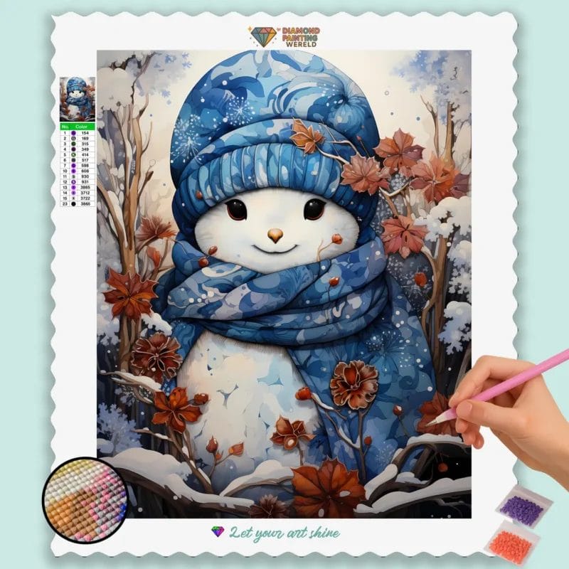 Snowman Kawaii Winter