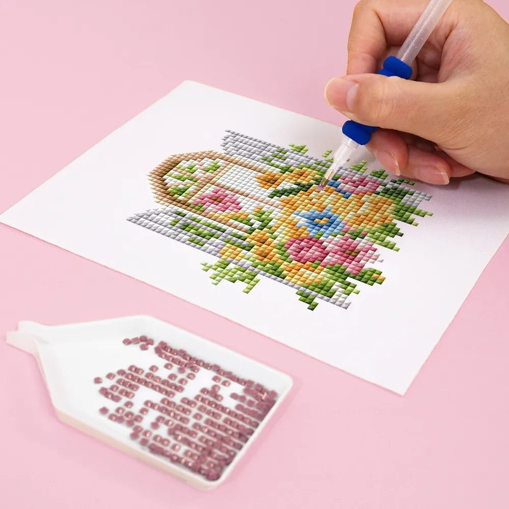 Bloeiende Venstercollectie - Mini Diamond Painting (12-Delige Set) 1 Diamond Painting Wereld 26304 Paint by numbers Diamond Painting webp DIY diamond Painting Wereld