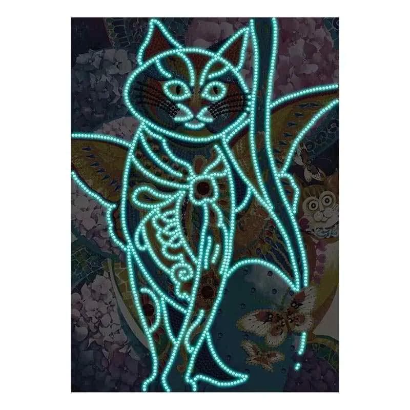Magic Paw - Lichtgevend in het Donker Diamond Painting 1 Diamond Painting Wereld 50400 Paint by numbers Diamond Painting webp DIY diamond Painting Wereld