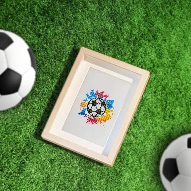 Voetbal Liefde - Mini Diamond Painting (12-Delige Set) 1 Diamond Painting Wereld 61312 Paint by numbers Diamond Painting webp DIY diamond Painting Wereld