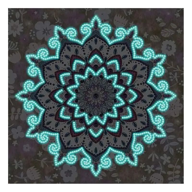Rainbow Glow Mandala - Diamond Painting 1 Diamond Painting Wereld 63699 Paint by numbers Diamond Painting webp DIY diamond Painting Wereld