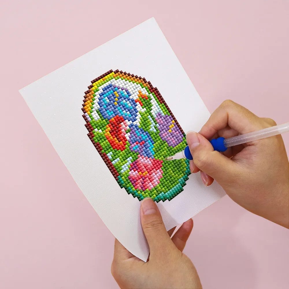 Glas-in-lood - Mini Diamond Painting (12-delige set) 1 Diamond Painting Wereld 63828 Paint by numbers Diamond Painting webp DIY diamond Painting Wereld