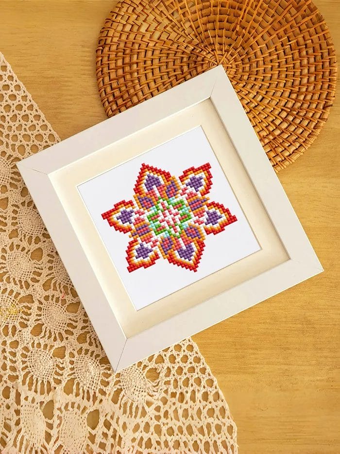 Mandala Harmonie Kwartet - Mini Diamond Painting (12-delige Set) 1 Diamond Painting Wereld 70574 Paint by numbers Diamond Painting webp DIY diamond Painting Wereld