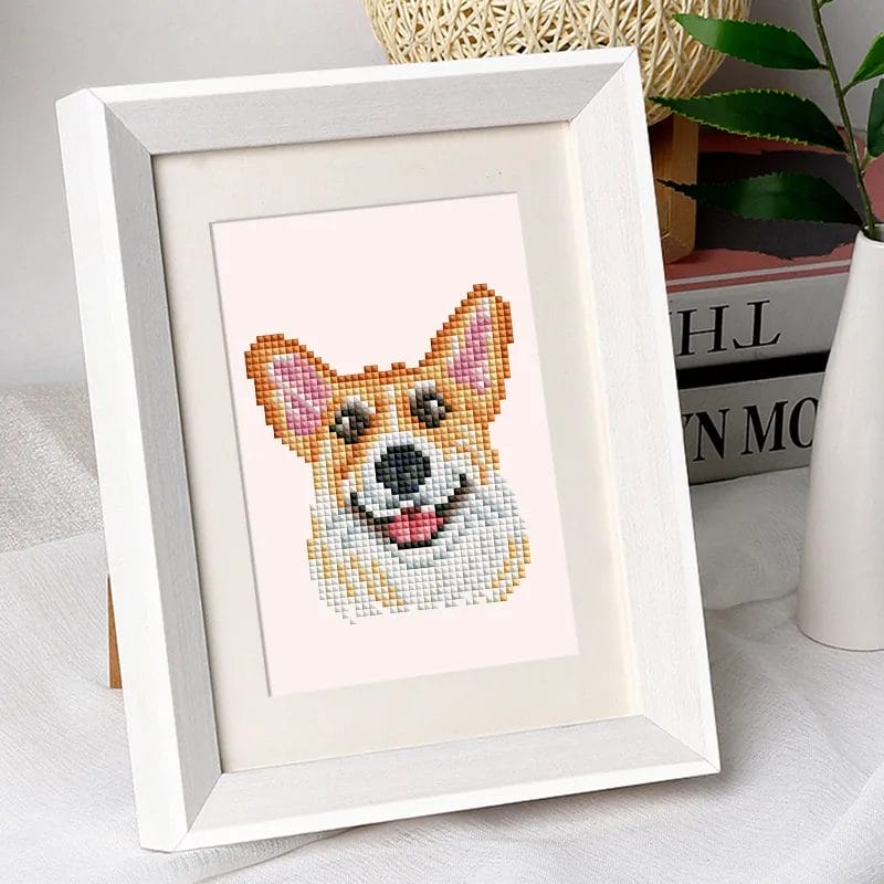 Woef-Woef Collectie - Mini Diamond Painting (12-Delige Set) 1 Diamond Painting Wereld 71655 Paint by numbers Diamond Painting webp DIY diamond Painting Wereld