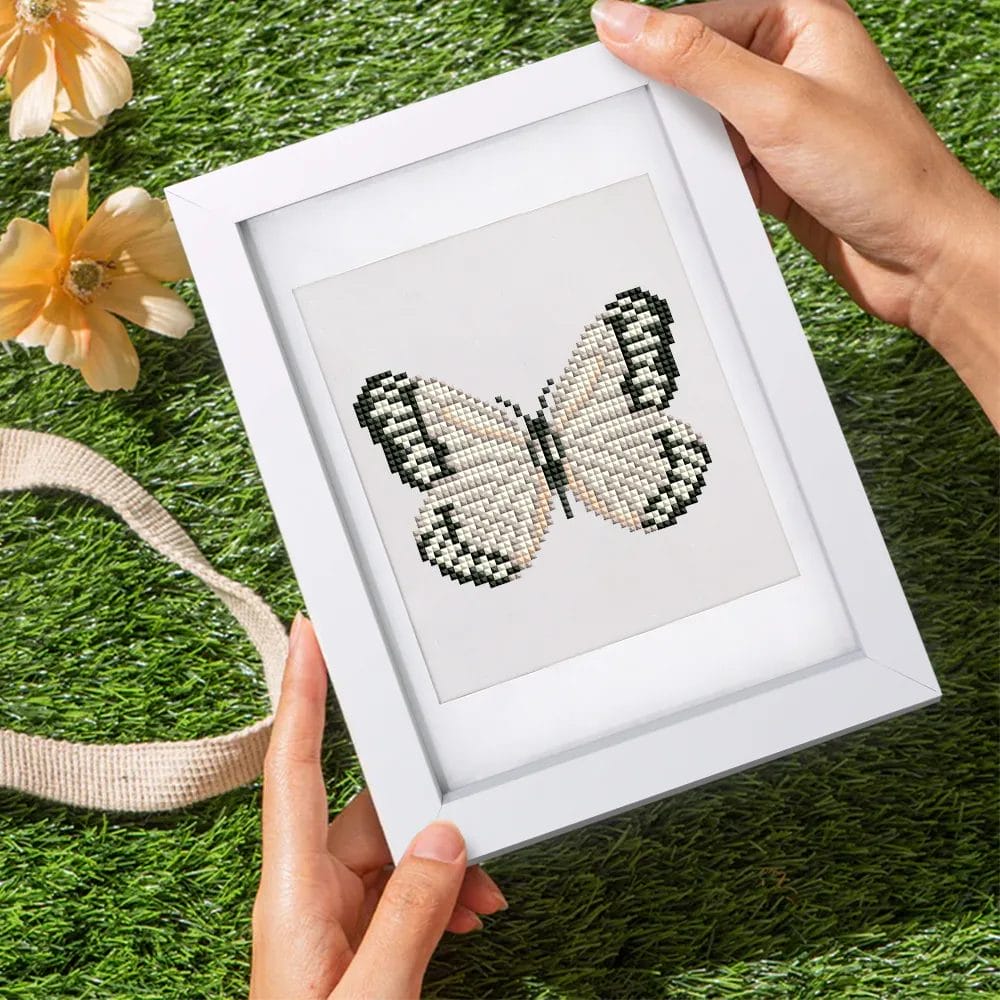 Mini Diamond Painting Set 'Vlinderwonderen' (12-delig) 1 Diamond Painting Wereld 71844 Paint by numbers Diamond Painting webp DIY diamond Painting Wereld