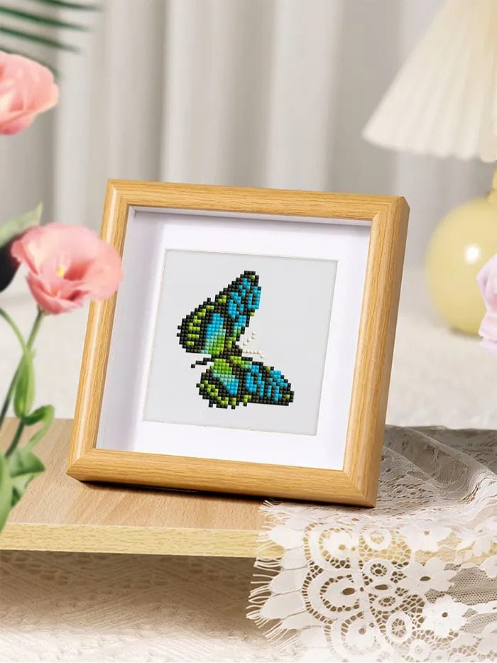 Vlinder Collectie - Mini Diamond Painting (9-Delige Set) 1 Diamond Painting Wereld 75743 Paint by numbers Diamond Painting webp DIY diamond Painting Wereld