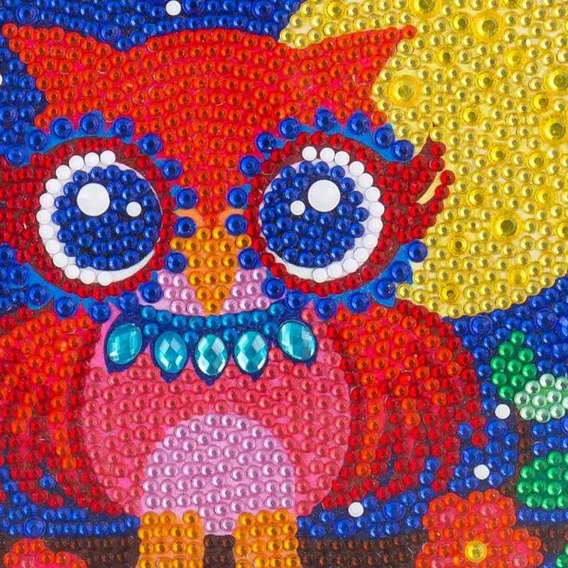 Regenboog Uil - Diamond Painting voor Kinderen 1 Diamond Painting Wereld 93107 Paint by numbers Diamond Painting webp DIY diamond Painting Wereld